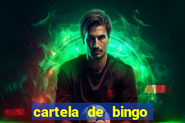 cartela de bingo pra imprimir